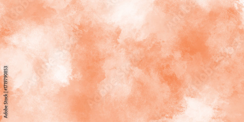 orange watercolor background sky in watercolour painting soft textured, golden orange watercolor washes blend together on texture, abstract orange watercolor painting texture background.