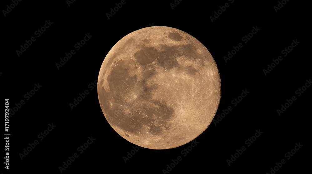 Obraz premium crater. The moon's rugged surface shines in stark detail against the vast darkness of space, a celestial marvel. STEM education sheets.