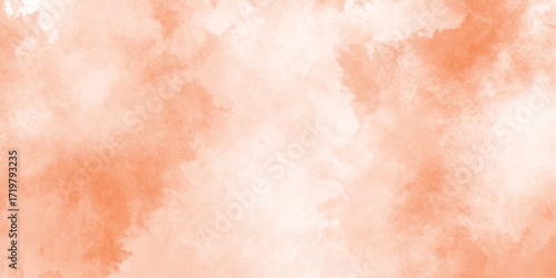 orange painted on paper background texture, with texture and shaded gradient, delicate wateg gradient background, design illustration brush stroke aquarelle art backdrop.