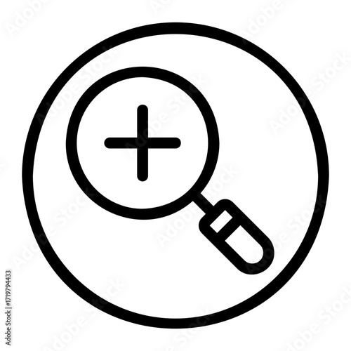 zoom in line icon