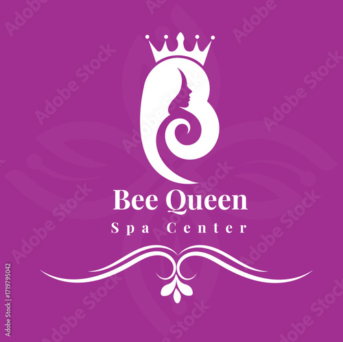 Initial BQ face beauty logo design templates