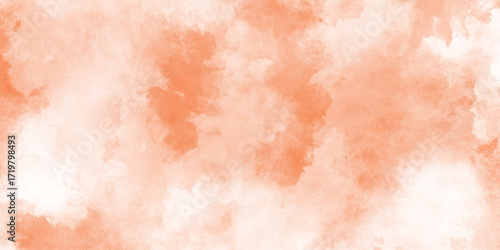 orange painted on paper background texture, with texture and shaded gradient, delicate wateg gradient background, design illustration brush stroke aquarelle art backdrop.