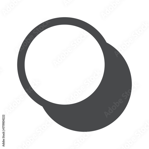 Round techno graphic y2k element