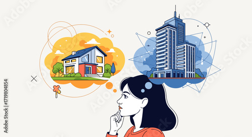 Making an informed decision about buying a house or an apartment for your family.