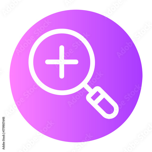 zoom in gradient icon