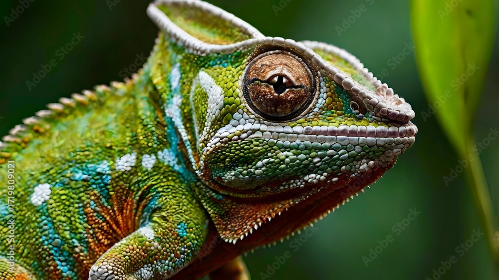 Obraz premium chameleon on a tree