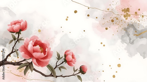pink roses background