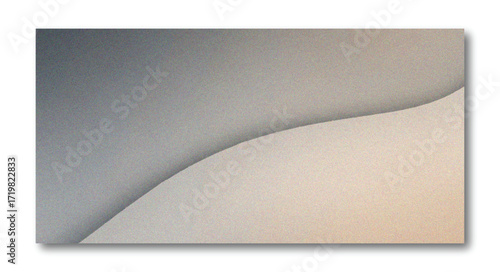 Minimal Abstract Wavy Gradient Background with Neutral Gray and Beige Grain Texture