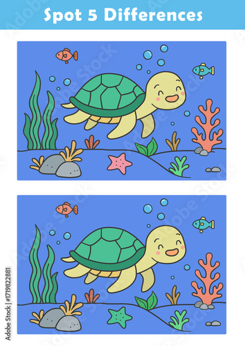 Photography Find 5 differences in illustration