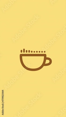 Audio visualizer over a cup animation