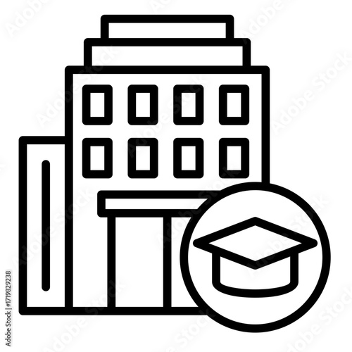Dormitory  Icon Element For Design	