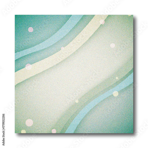 Minimal Abstract Curve Layers Background with Soft Neutral Blue Grain Texture