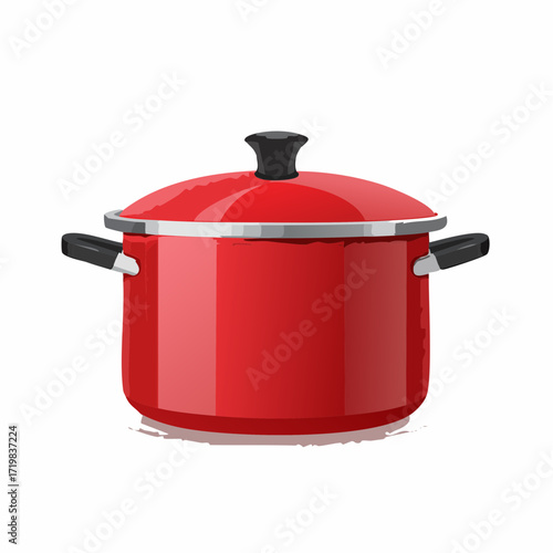 Kochtopf in rot