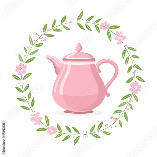 Teekanne in pink