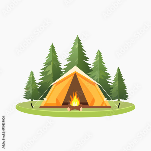 Zelt im Wald