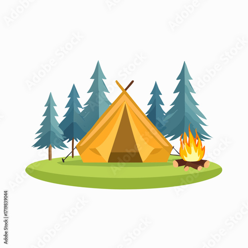 Zelt im Wald