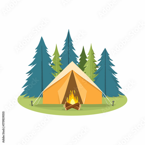 Zelt im Wald