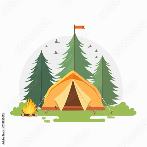 Zelt im Wald