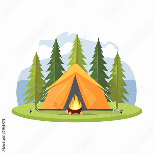 Zelt im Wald