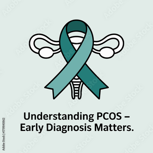 Understanding PCOS Early Diagnosis Awareness Ribbon