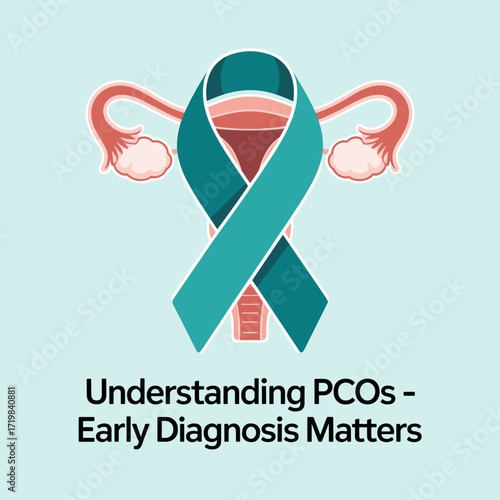 Understanding PCOS Early Diagnosis Awareness Ribbon