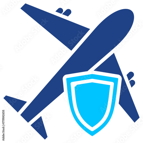 Travel Insurance Simple Vector Icon Collection