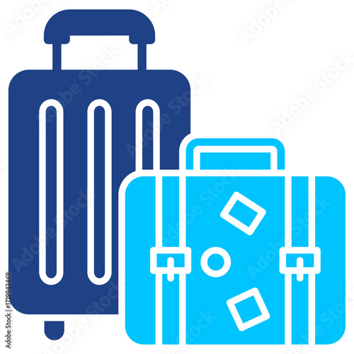 Luggage Simple Vector Icon Collection