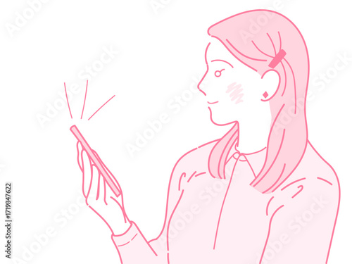 イラスト　女性　