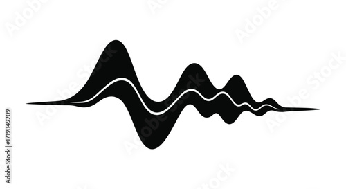 Abstract sound wave graphic representing audio or data visualization