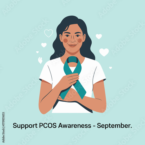 Support PCOS Awareness September Ribbon