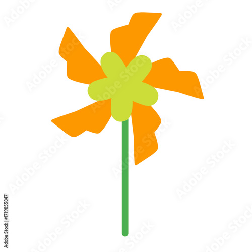 colorful pinwheel isolated