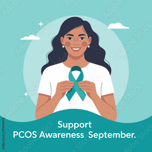 Support PCOS Awareness September Ribbon