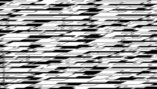 Black and white abstract geometric pattern with sharp shape for sporty background and jersey design. Fully editable vector element. Vector Format Illustration 