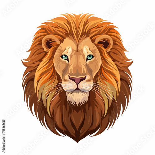  Lion Vector Face Illustration Icon Design Abstract Animal Head Symbol Artwork