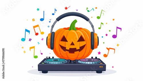 Pumpkin DJ Halloween Beats with a Spooky Spin