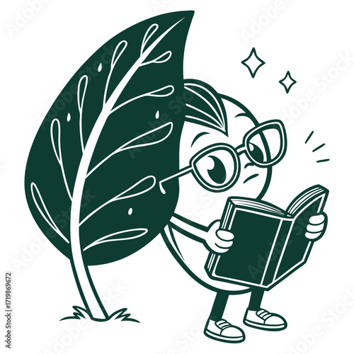 spinach scholar vector design.