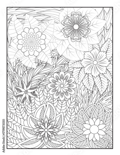 Zentangle Coloring Pages | Relaxing Stress Relief Coloring Book for Adults | Intricate Abstract Patterns.