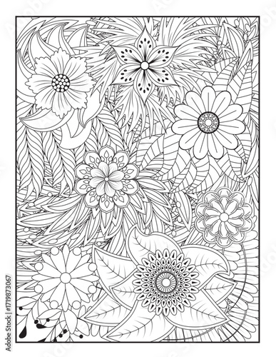 Zentangle Coloring Pages | Relaxing Stress Relief Coloring Book for Adults | Intricate Abstract Patterns.