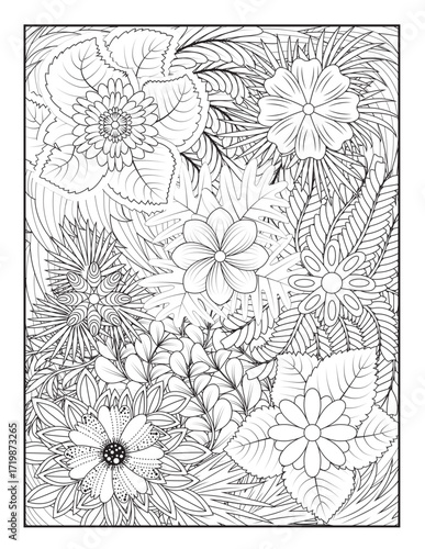 Zentangle Coloring Pages | Relaxing Stress Relief Coloring Book for Adults | Intricate Abstract Patterns.