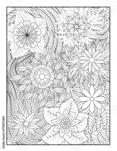 Zentangle Coloring Pages | Relaxing Stress Relief Coloring Book for Adults | Intricate Abstract Patterns.