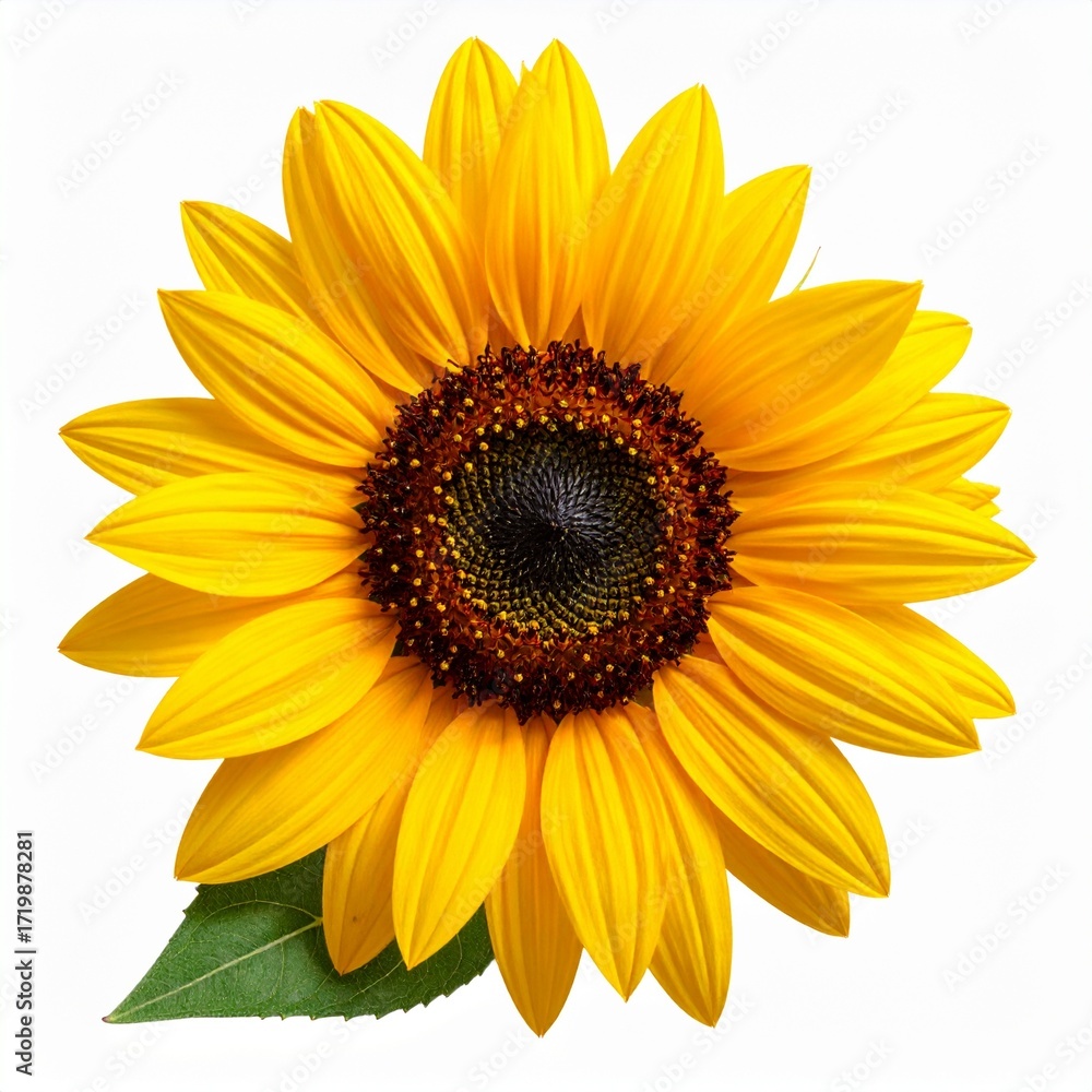 Fototapeta premium Vibrant Sunflower Close-Up A Golden Burst of Summer