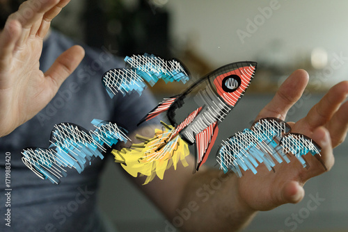 Image of a hand holding a s...