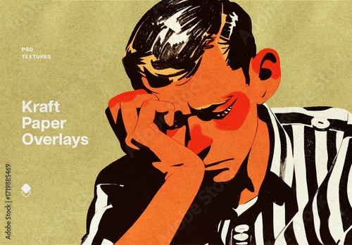 Authentic Craft Paper Texture Overlays