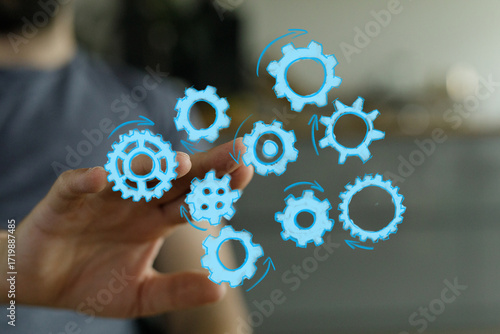 Image of hand interacting w...