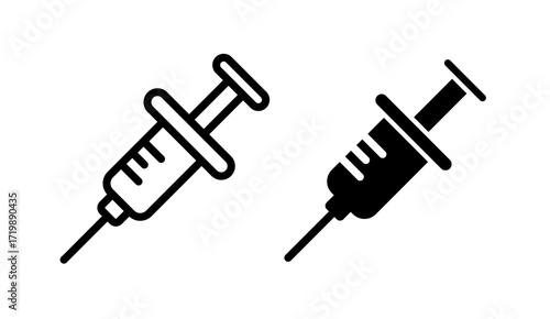 Syringe injection icon	