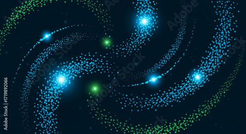 A mesmerizing abstract galaxy with swirling stardust and sparkling lights, creating a cosmic and ethereal background, perfect for space and science enthusiasts