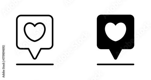 Map Location and Heart icon. Navigation, Address, Direction and Position symbol	