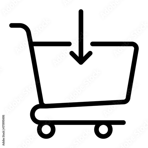 add cart line icon