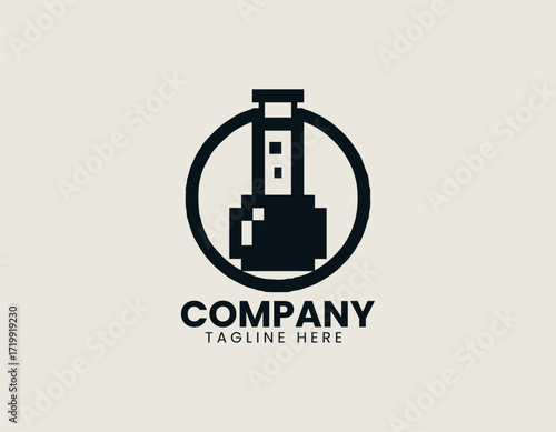 Elixir Flask Logo