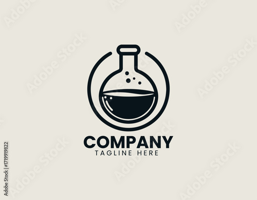 Magic Potion Bottle Illustration